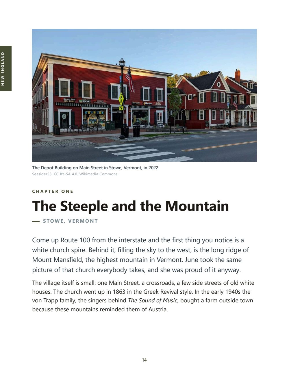 Chapter 1: The Steeple and the Mountain, Stowe, Vermont