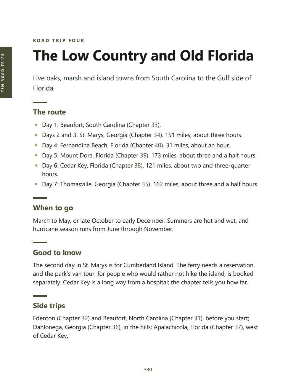 Road Trip Four: The Low Country and Old Florida